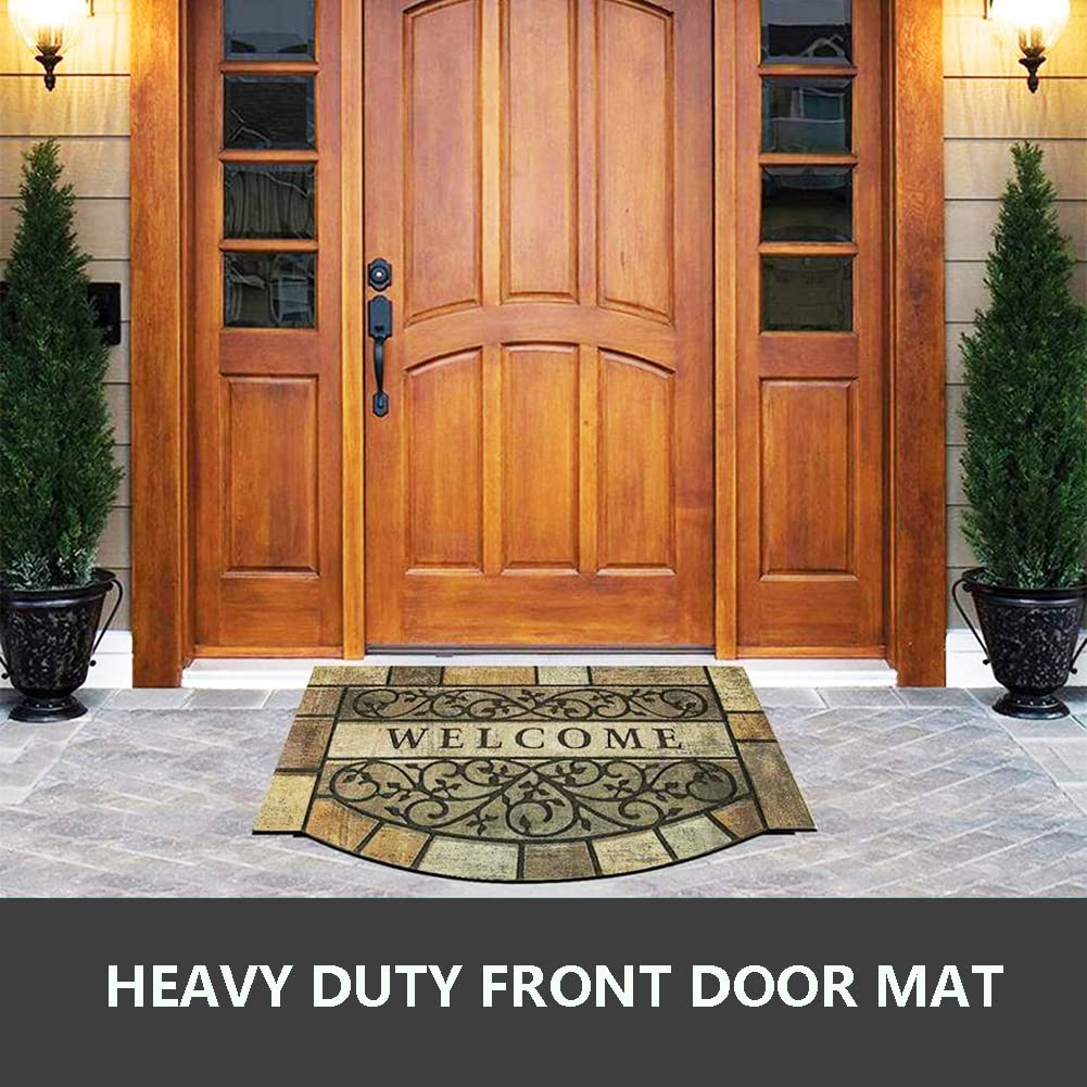 Zeeinx heavy-duty door mat handles high-traffic areas without fading.