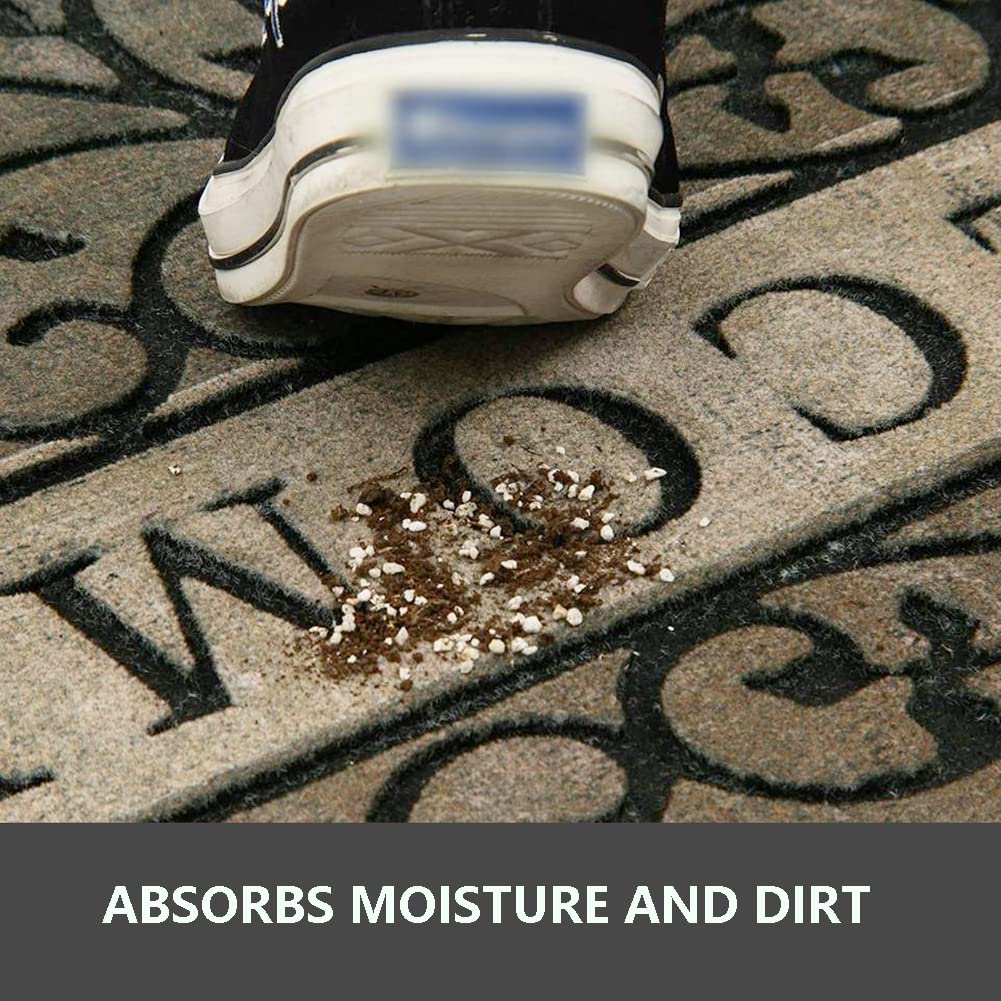 Zeeinx non-slip rubber backing keeps the mat in place in all weather.