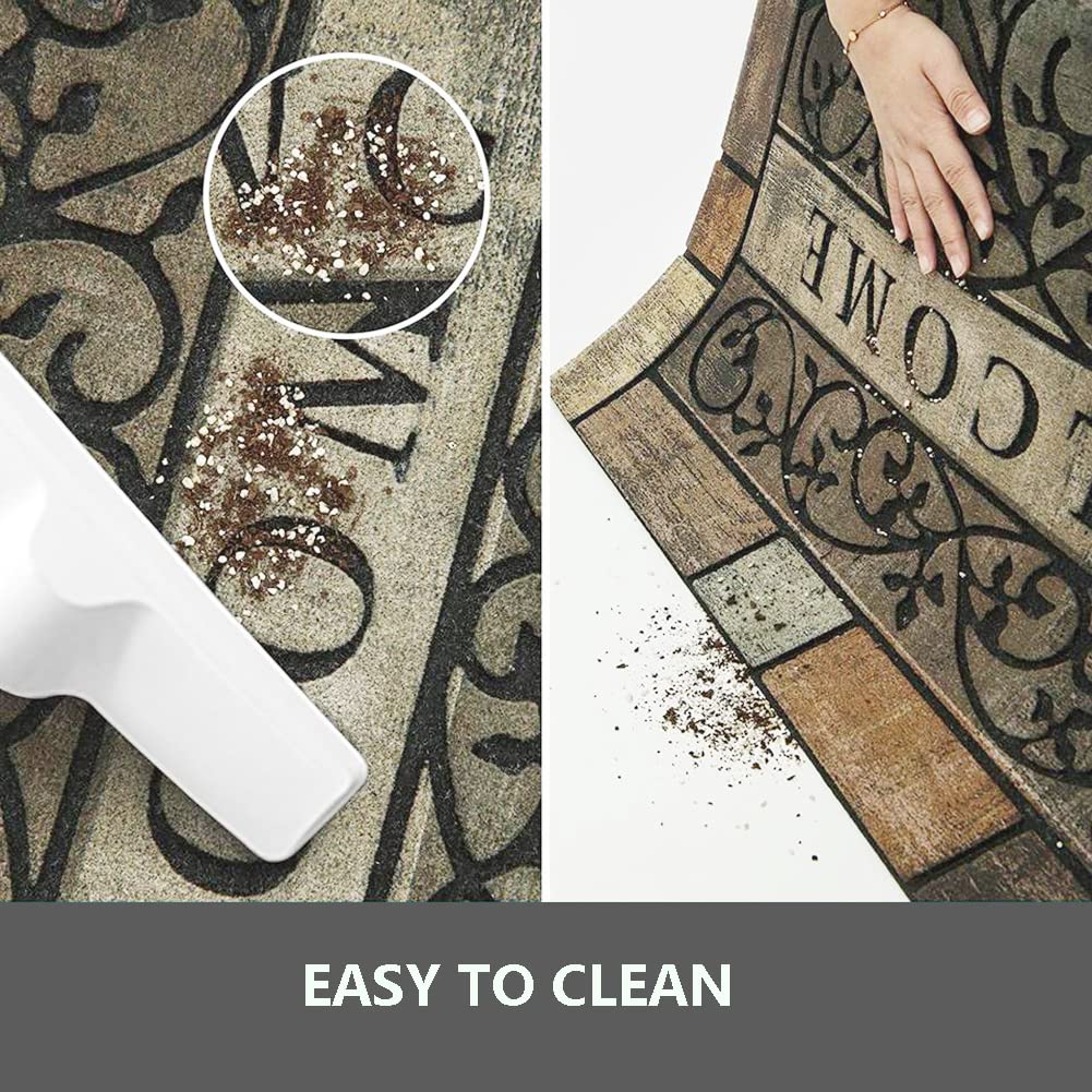 Zeeinx wide 24x36 mat fits large front doors and patios for wide coverage.