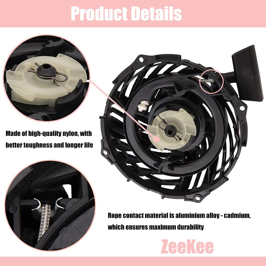 Recoil assembly compatible with Yard Machines 21-inch mowers