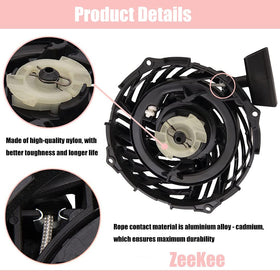 Recoil assembly compatible with Yard Machines 21-inch mowers