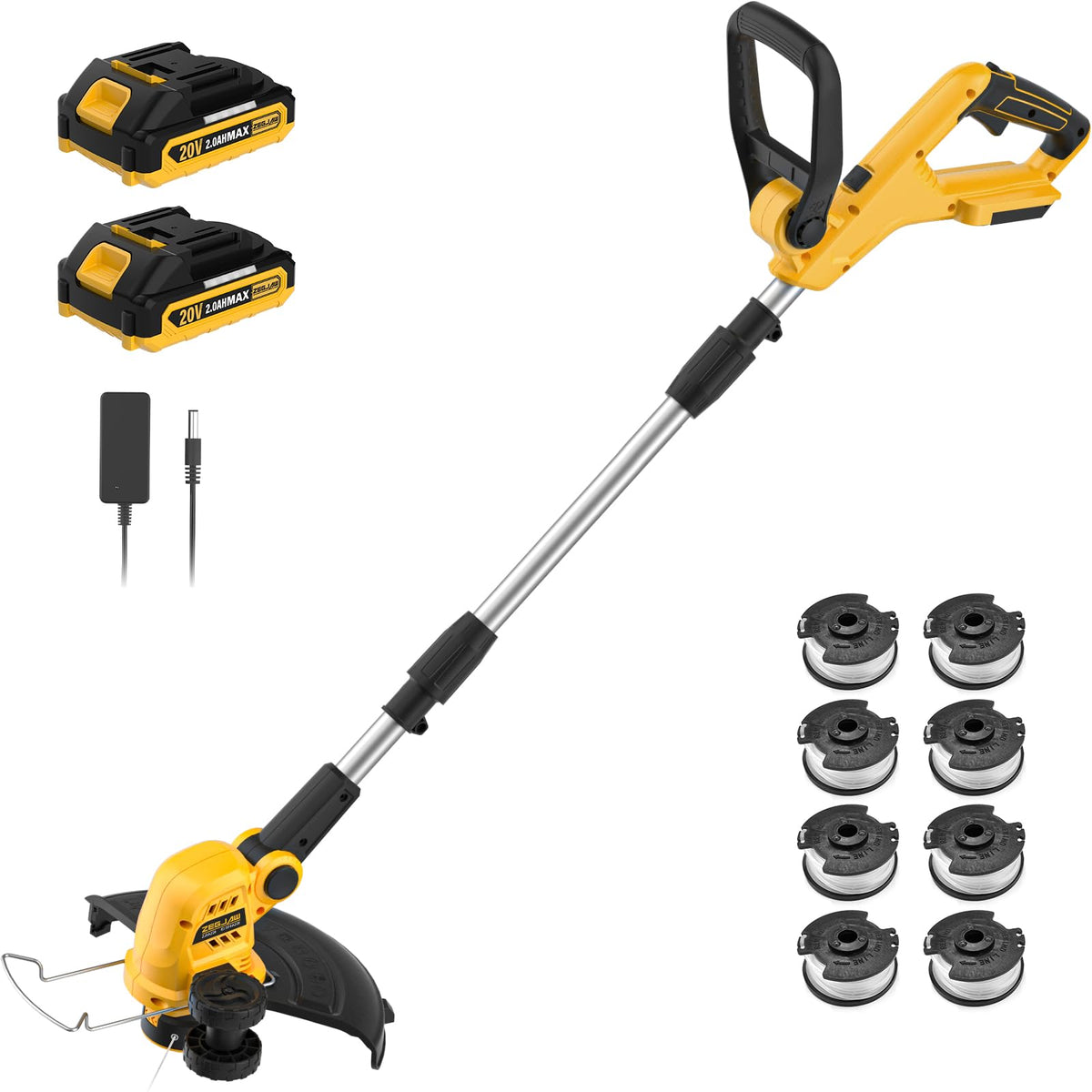 ZEGJAW 12in trimmer assembly for fast setup and efficient yard edging.
