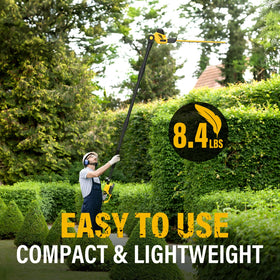 ZEGJAW 18-inch blade delivers clean, efficient hedge trimming.