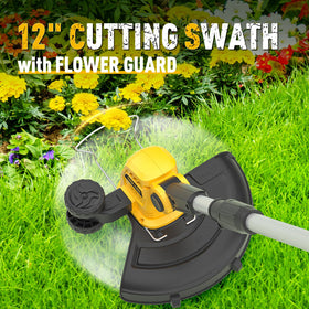 ZEGJAW wheeled edger attachment helps precise lawn edges.