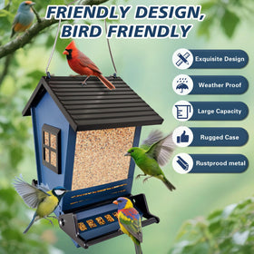 ZeHaiYlf triple defense system deters squirrels while keeping birds safe.