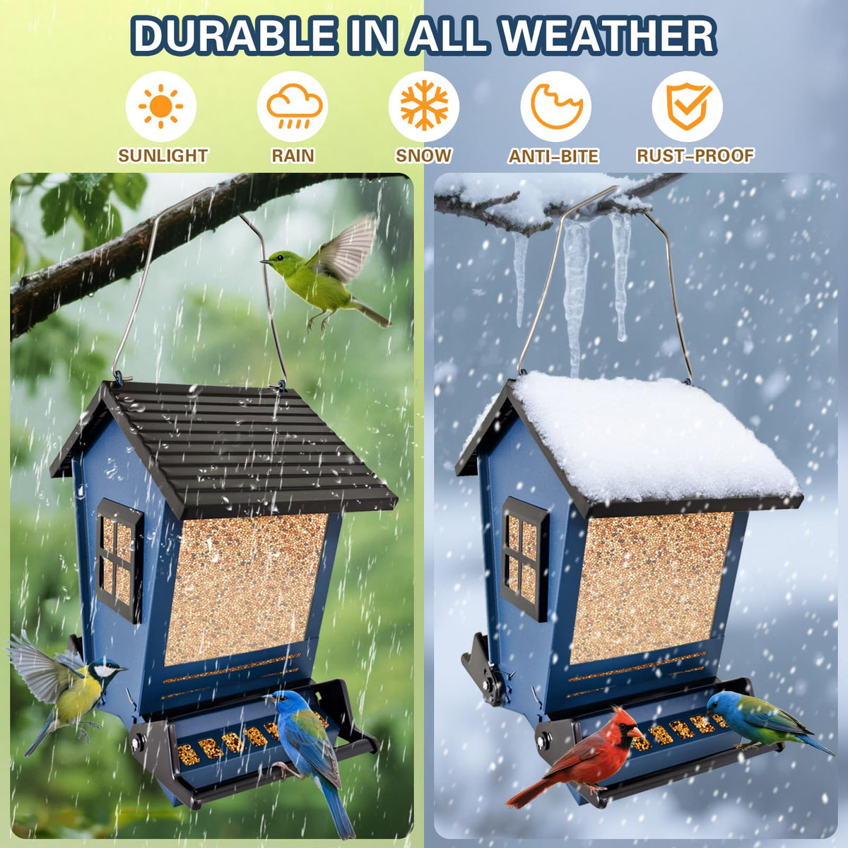 ZeHaiYlf weather-resistant construction withstands outdoor use.
