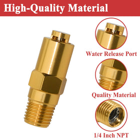 Close-up of 1/2 inch male thread diameter for secure fit.