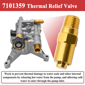 Zeiboat 7101359 valve mounted on a pump for quick replacement.