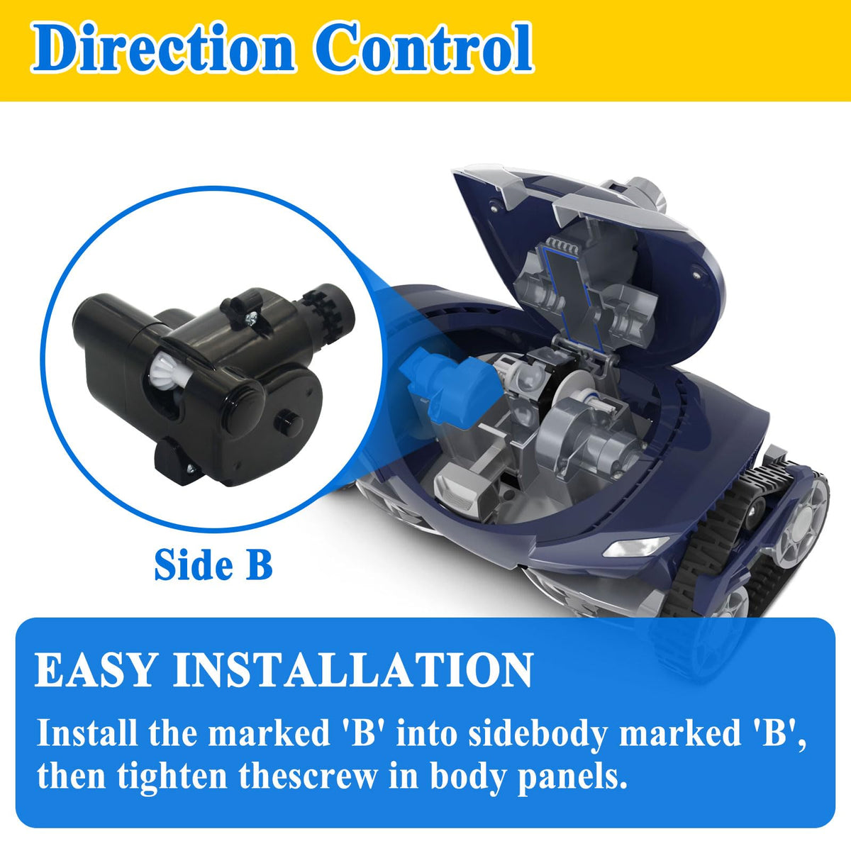 Zeiboat installation close-up showing easy replacement fit on MX8 series.