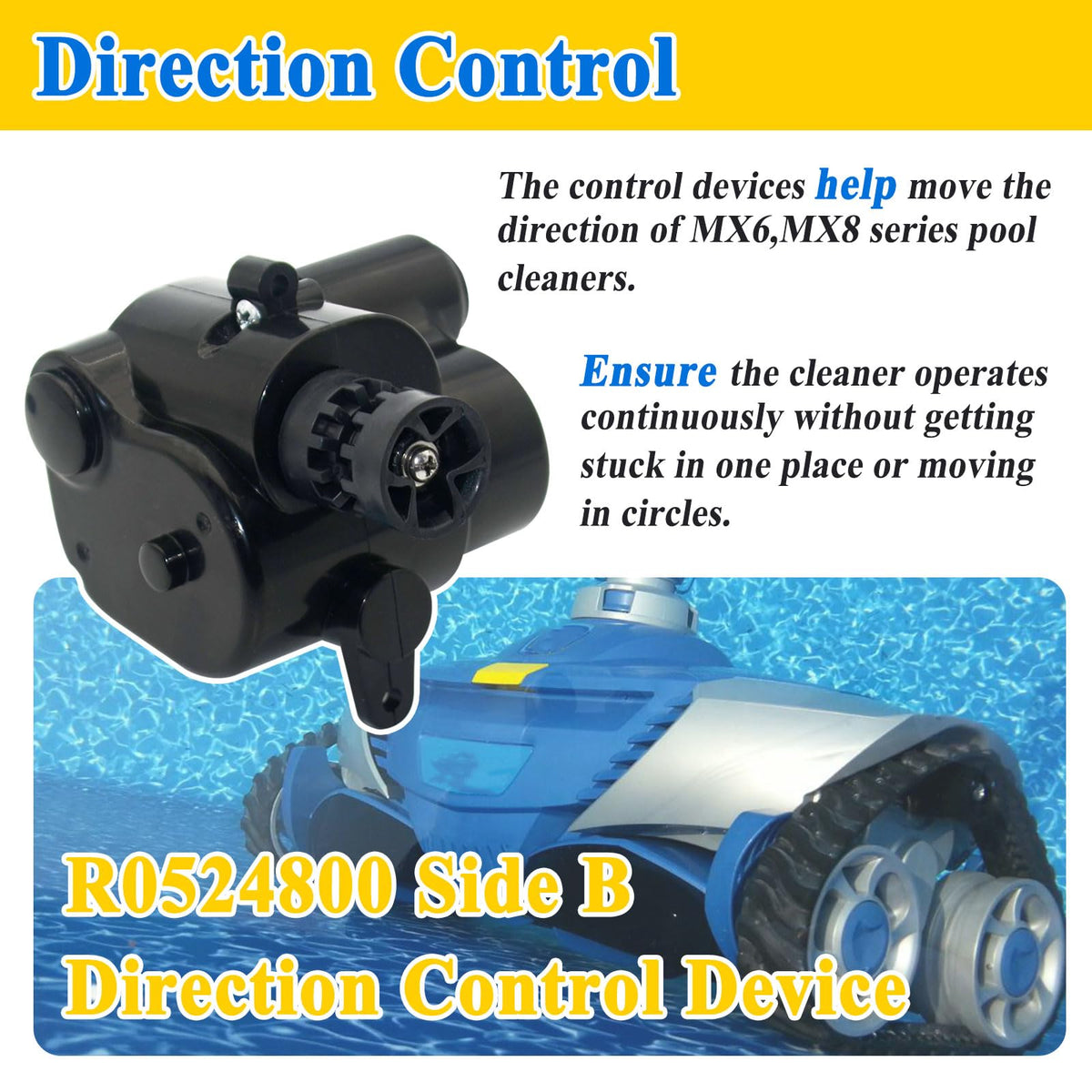 Zeiboat Side B control made of upgraded plastic for long-lasting performance.