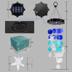 Zeiliuled Gift Shell Wind Chimes for mom or grandma, thoughtful decor.
