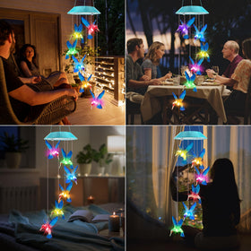 Zeiliuled night-lit hummingbird decor for porch and yard