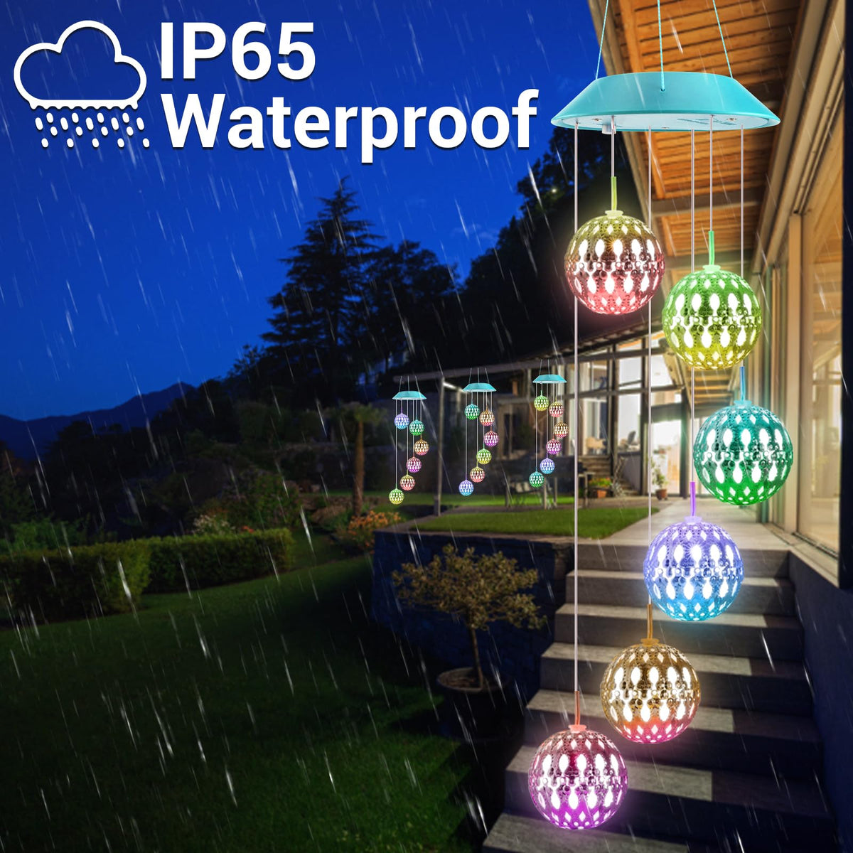 Zeiliuled waterproof solar lights withstand rain for year round use.
