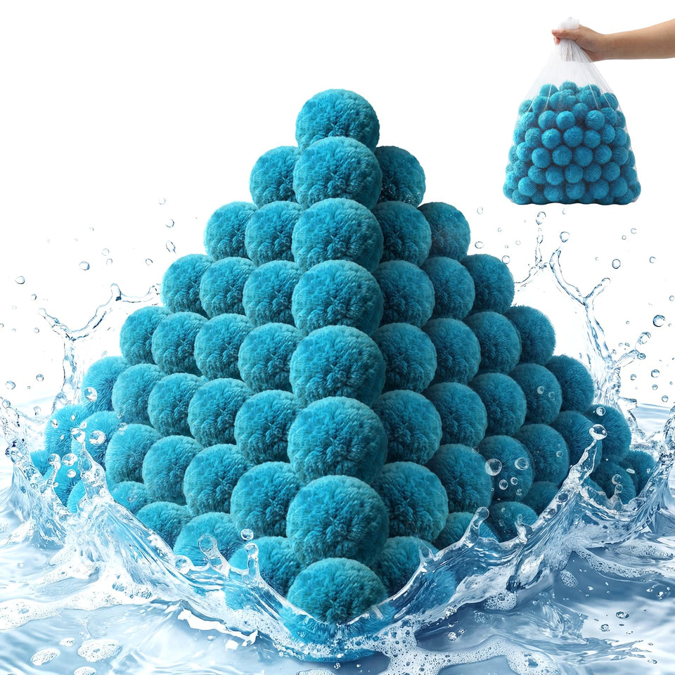 Zeinunk 2026 pool filter balls with mesh bag for easy replacement.