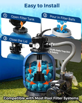 Zeinunk high-porosity balls boost water circulation in pools.