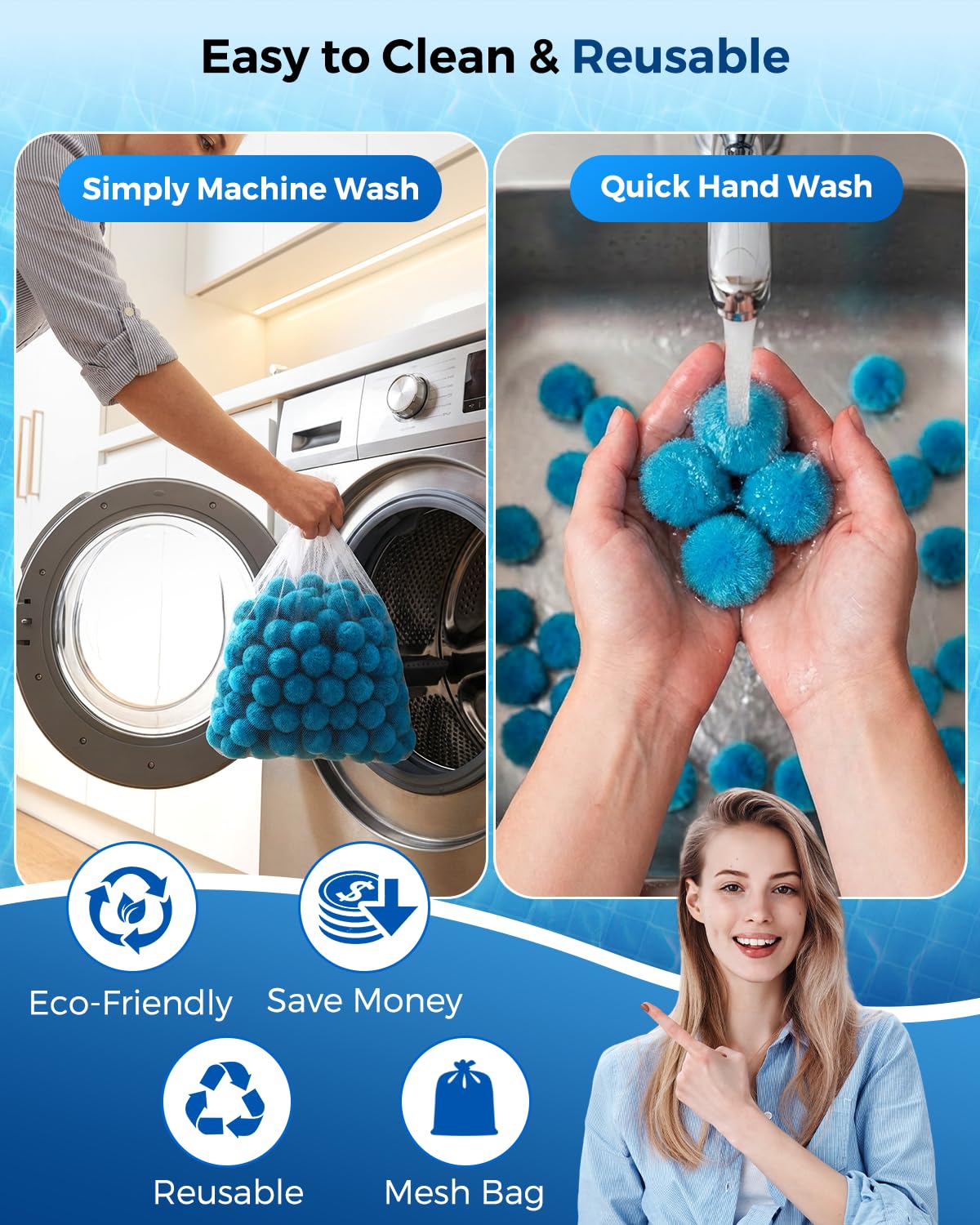 Zeinunk washable filter balls for multiple pool seasons.
