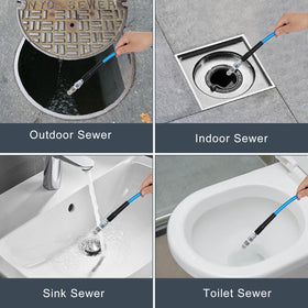 Zejoot corner sewer nozzle for corner-access cleaning with sideways spray.