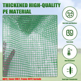 Zejoot greenhouse cover allows ample sunlight while protecting delicate seedlings.
