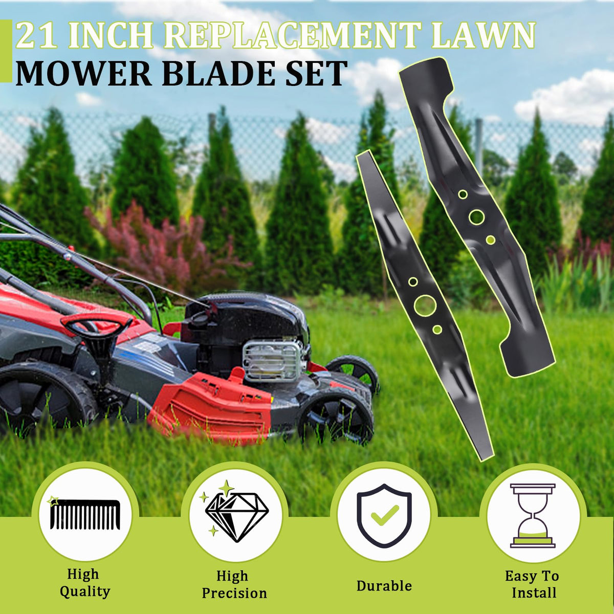 Zejoot mower blade installation for HRX217 series illustration.