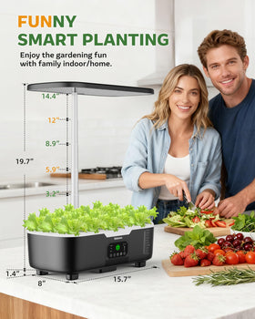 Zekeson compact kitchen garden setup for stylish indoor farming.