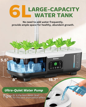 Zekeson transparent water level design helps monitor water at a glance.