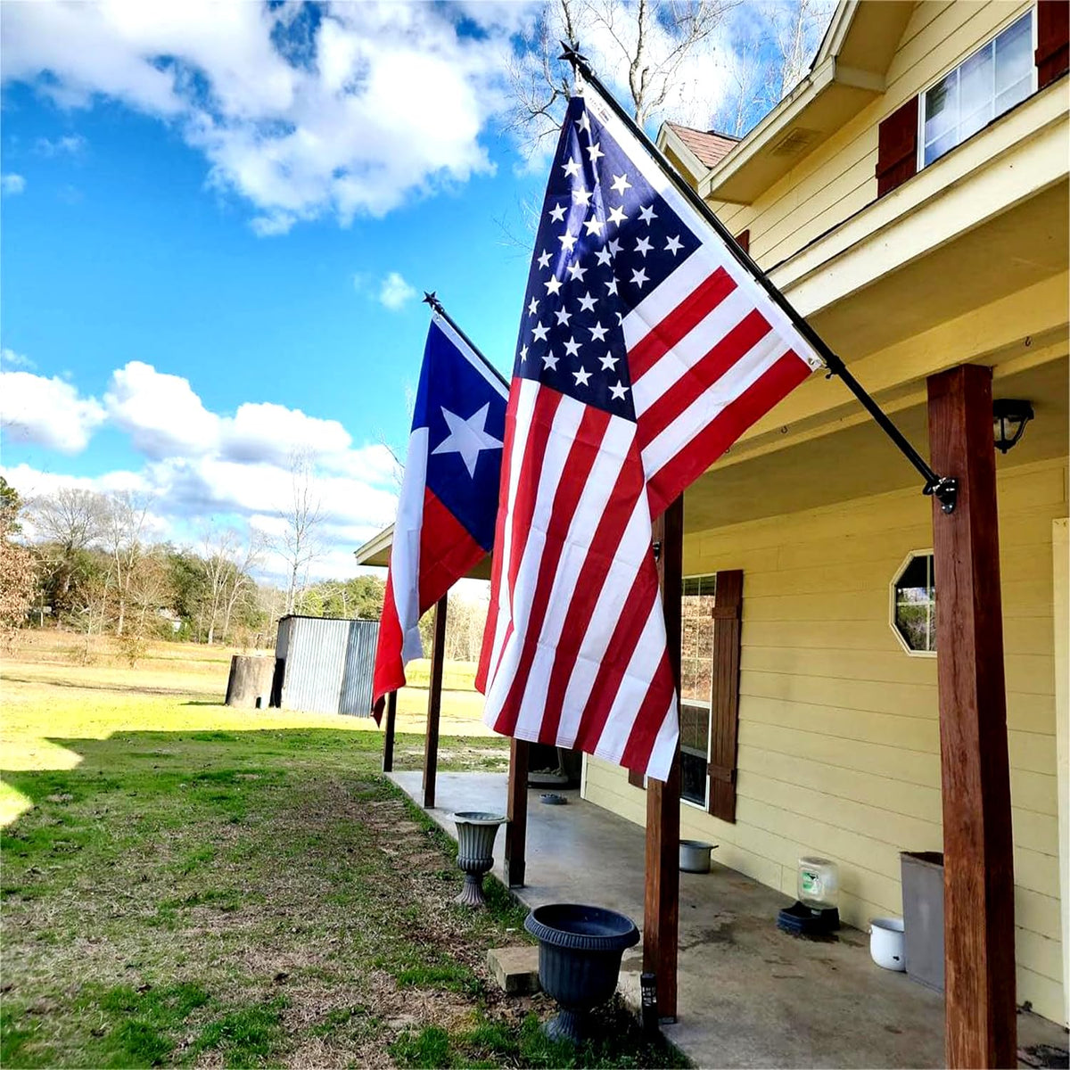 ZEKVY heavy-duty outdoor flag with reinforced stitching for long-lasting use
