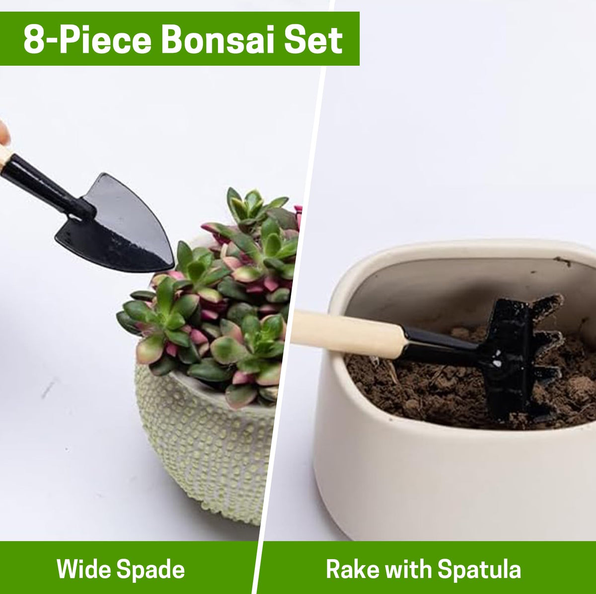 ZELARMAN bonsai spades in use, precise soil work