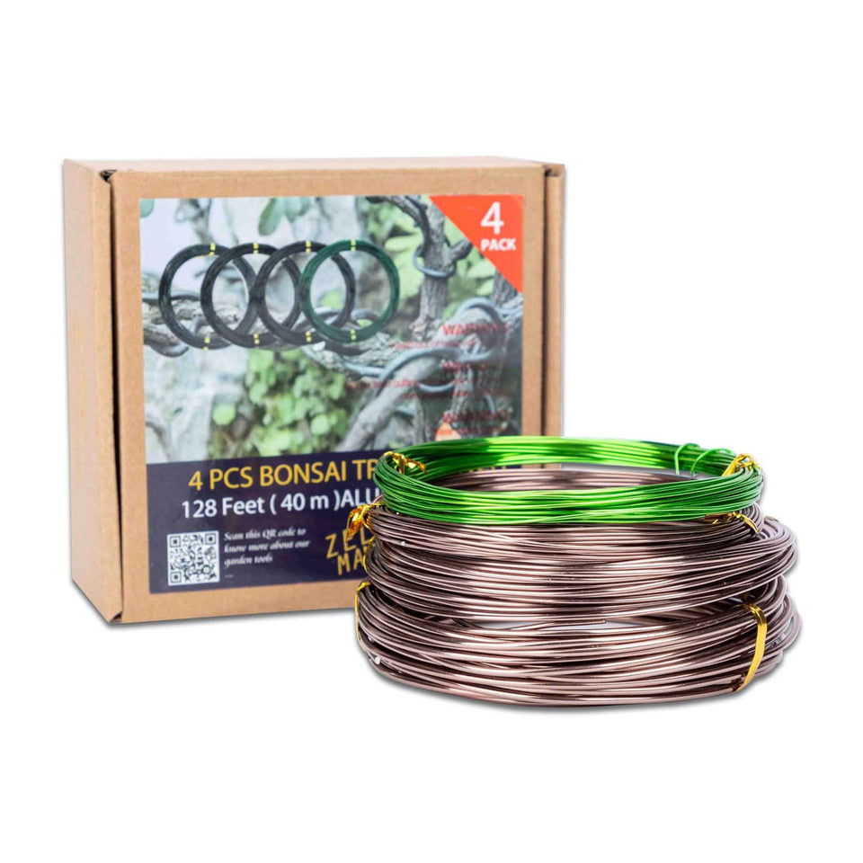 ZELARMAN bonsai wire 1.0mm brown-green spool for precise shaping