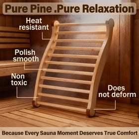 Zelmor cedar sauna backrest infrared compatible for versatile use