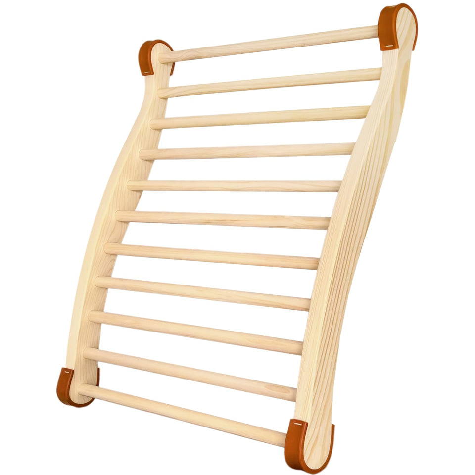 Zelmor wooden sauna backrest with non-slip design for stable comfort