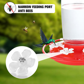 Two cleaning brushes included to maintain feeder ports