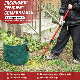 ZENHOSIT four-claw steel head pulls deep roots for lasting lawn weed control