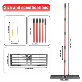 zenhosit ground plate 30x10 for quick, wide-area leveling