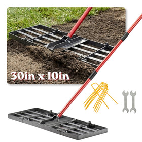 zenhosit lawn leveling rake with extended handle for easier yard work