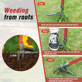 ZENHOSIT thickened extension tube prevents bending during heavy weeding