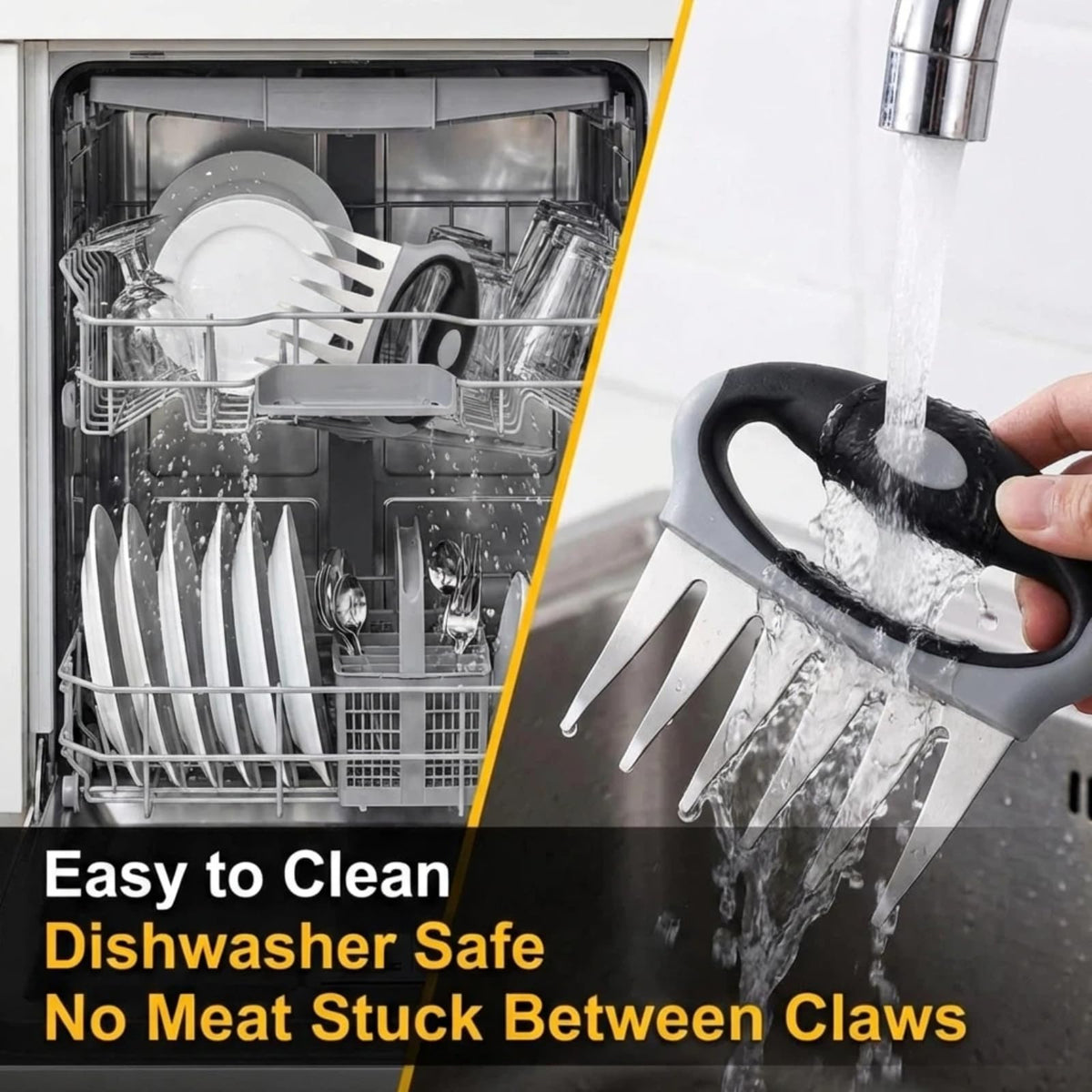 ZenithShine meat claws used for pulled pork and taco prep at home.
