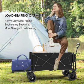 ZENPETIO heavy-duty wagon designed for up to 900 lbs of payloads.