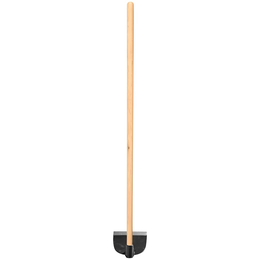 Zenport Hoe J6-208 wood handle provides comfortable leverage during tasks.
