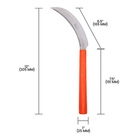 Zenport K208P harvest sickle curved blade supports smooth berry and lavender harvests.