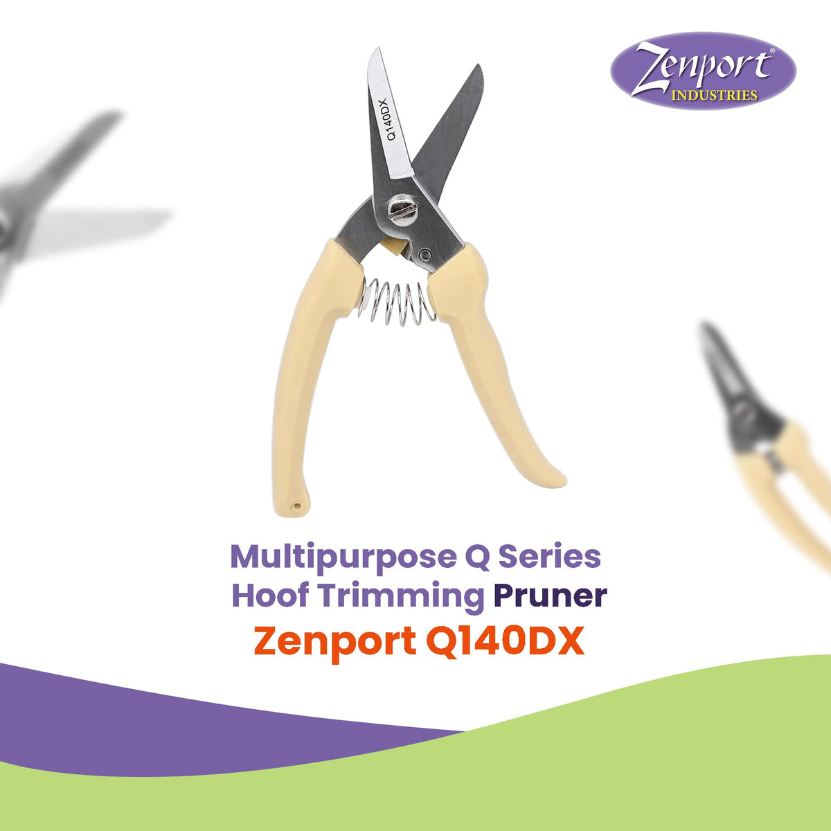 Zenport Q140DX chrome-plated blade resisting rust in workshop