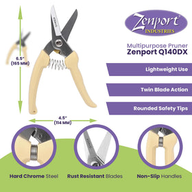 Zenport Q140DX long blade in action delivering clean cuts