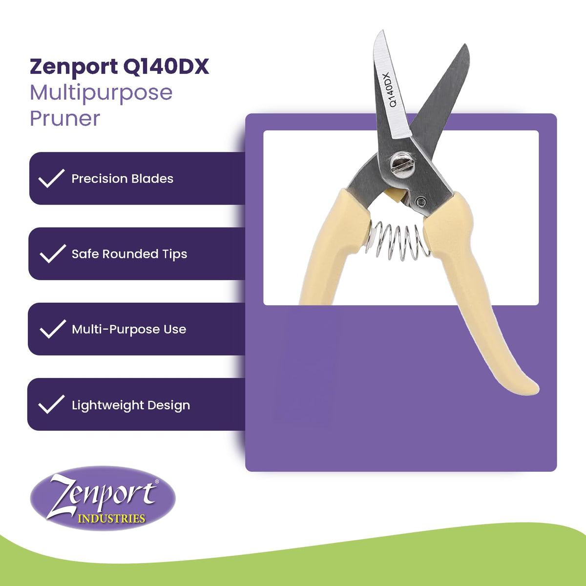 Zenport Q140DX multipurpose tool used on flowers and stems for precision