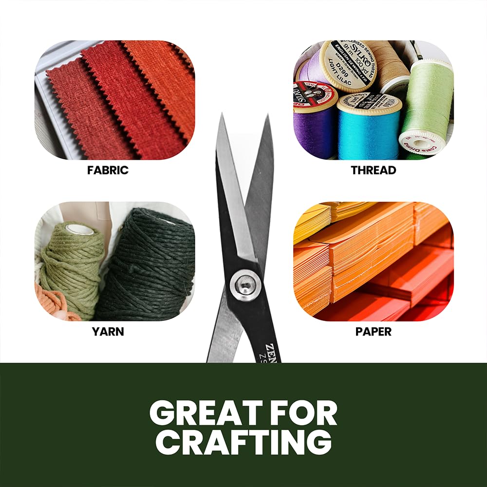 Zenport ZS104 craft materials: precise cuts through fabric and ribbon.