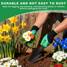 Zenrok garden tool set hand dual-purpose hoe for soil prep and tilling