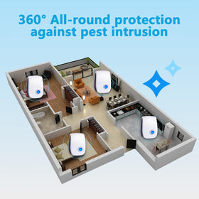 Quiet operation offers low-intervention pest management over time.