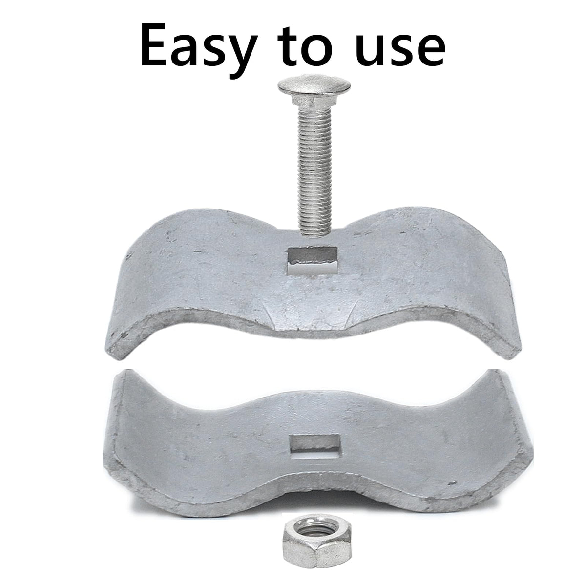 Zentriqlla chicken coop fence clamp securing panels.