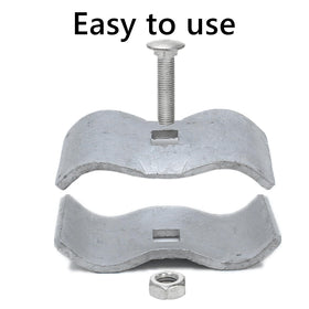 Zentriqlla chicken coop fence clamp securing panels.