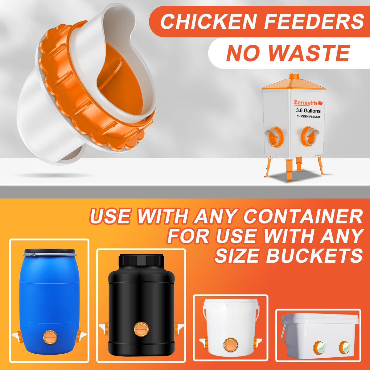 ZenxyHoC compatible with buckets, boxes, bins, and troughs