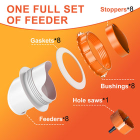 ZenxyHoC airtight orange lid protects feed from rain and pests