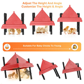 Cone top attached to ZenxyHoC brooder plate supports clean heating surface